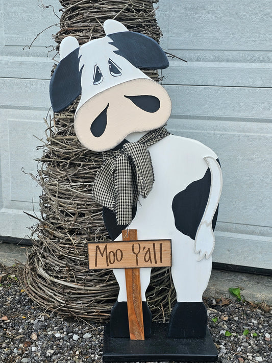 Addition to our Farm Family Collection. Our Holstein Cows bring country charm to any front porch or home decor.