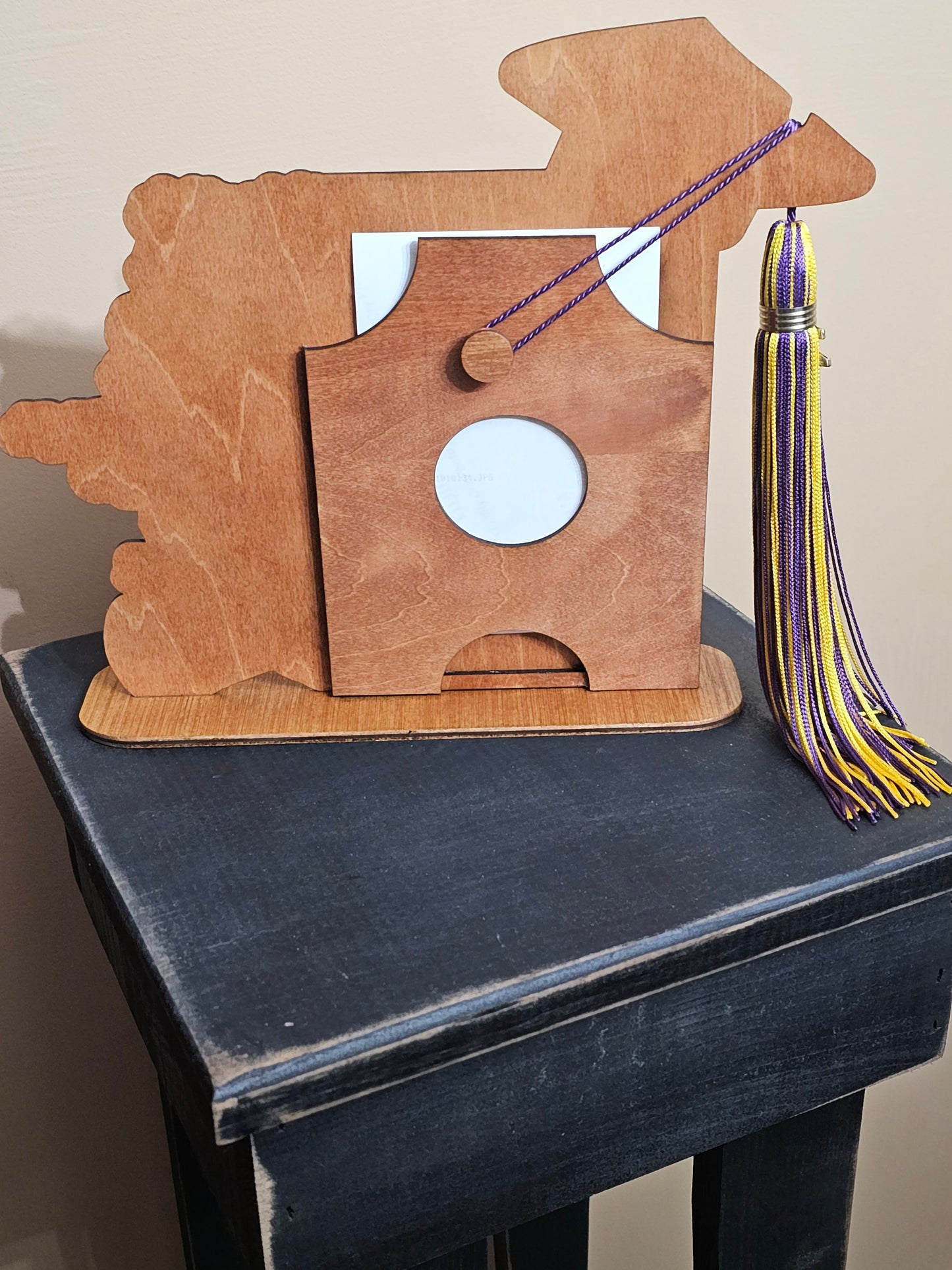 Graduation Picture Holder. Perfect gift for any Graduation party or Party table display.