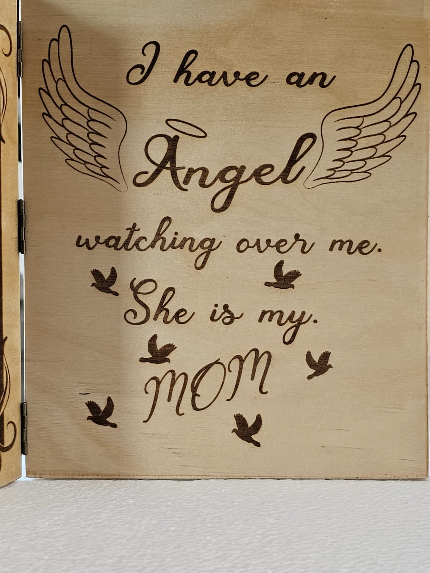 Custom Memorial book stand. The perfect way to remember loved ones.