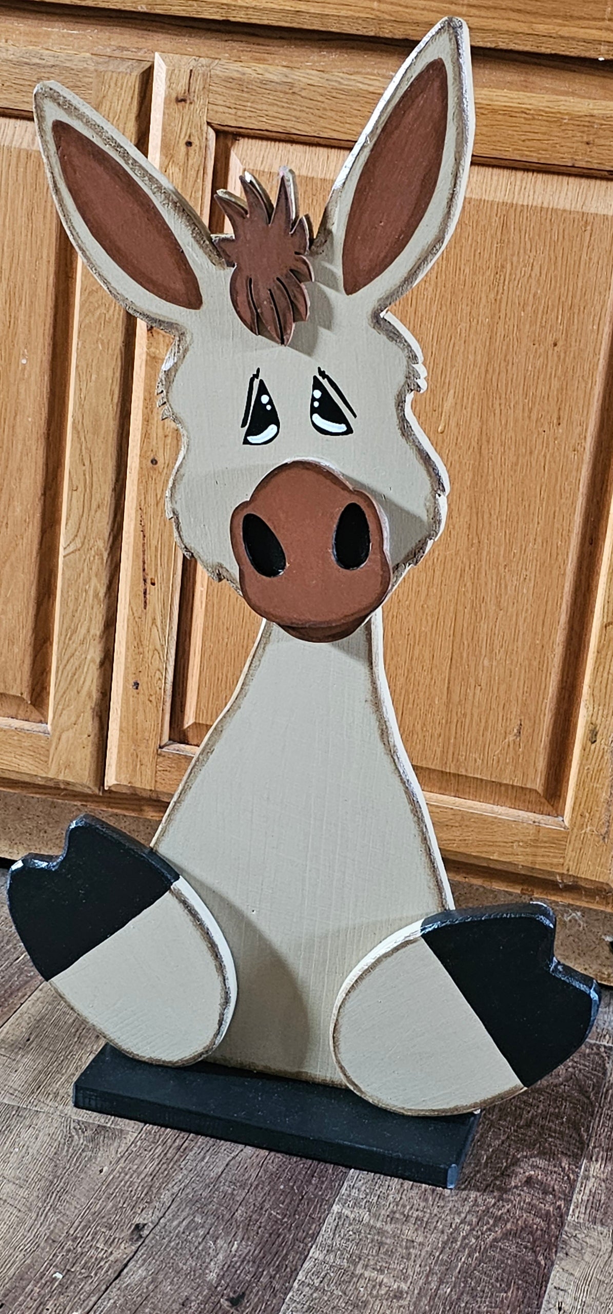 Addition to our Farm Family Collection, our Donkey is perfect country charm for any front porch or home decor.