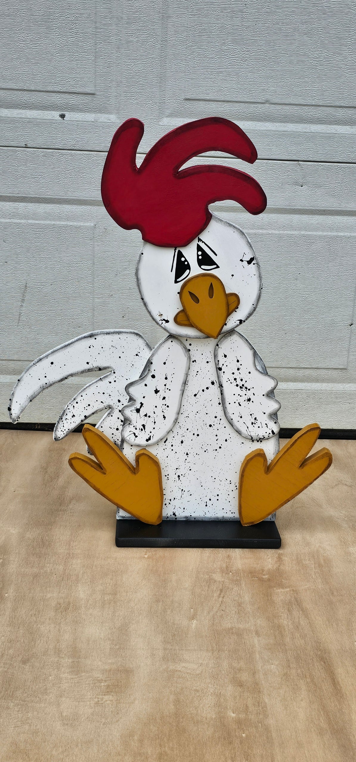 Addition to our Farm Family Collection, Our Chicken is the perfect country charm for any home decor or front porch.