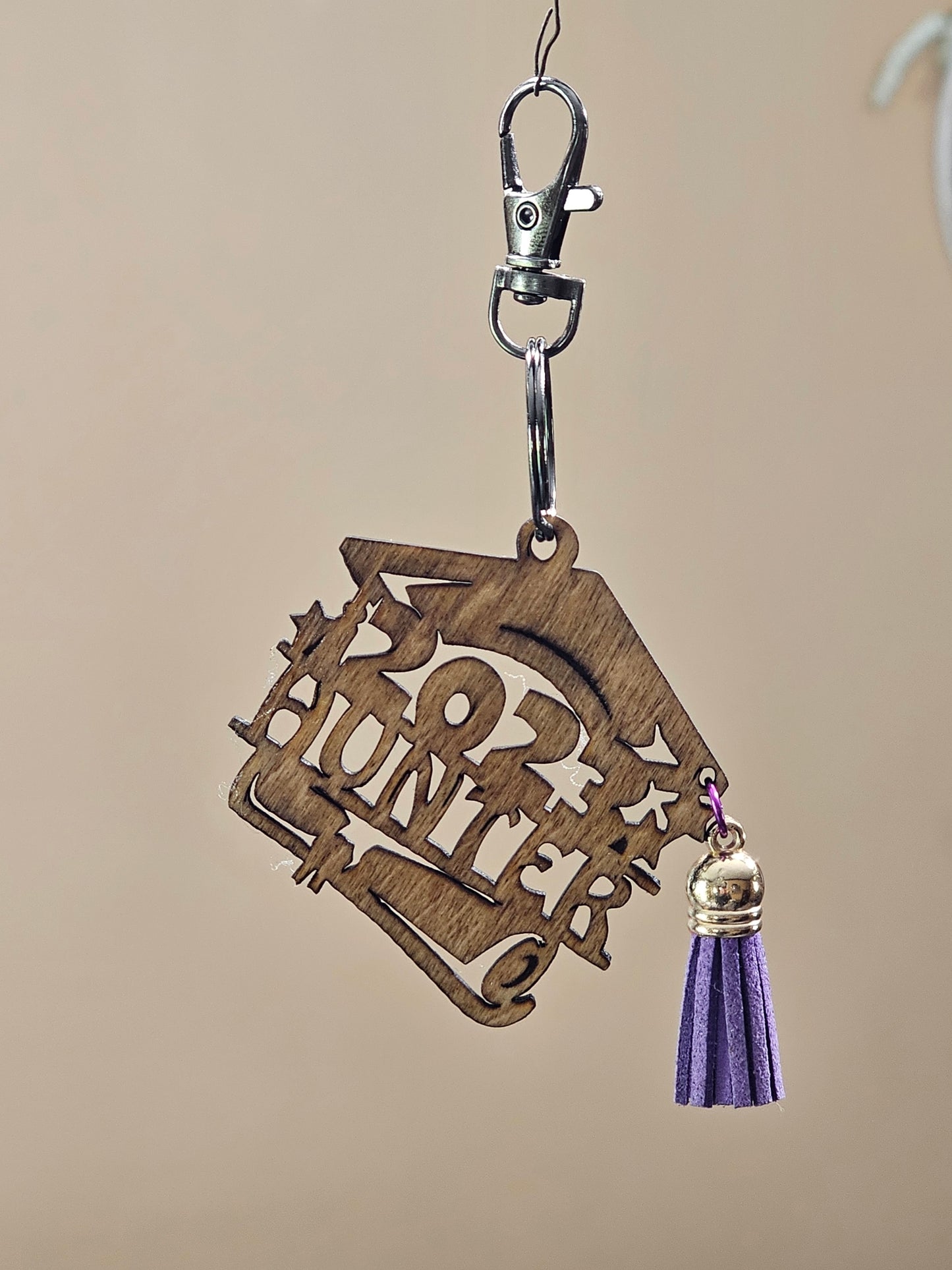 Custom Graduate Year Wood Keychain with Name