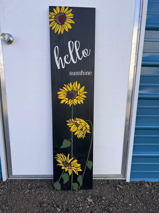 Summer Sunflower Porch Leaner