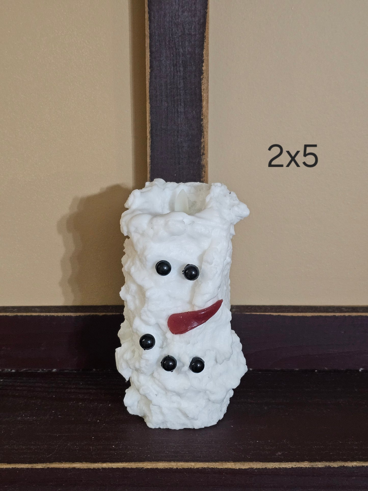 LED Moving Flame Candle, Moving Flame Candle, Realistic Candle, Snowman Candle, Christmas Candle