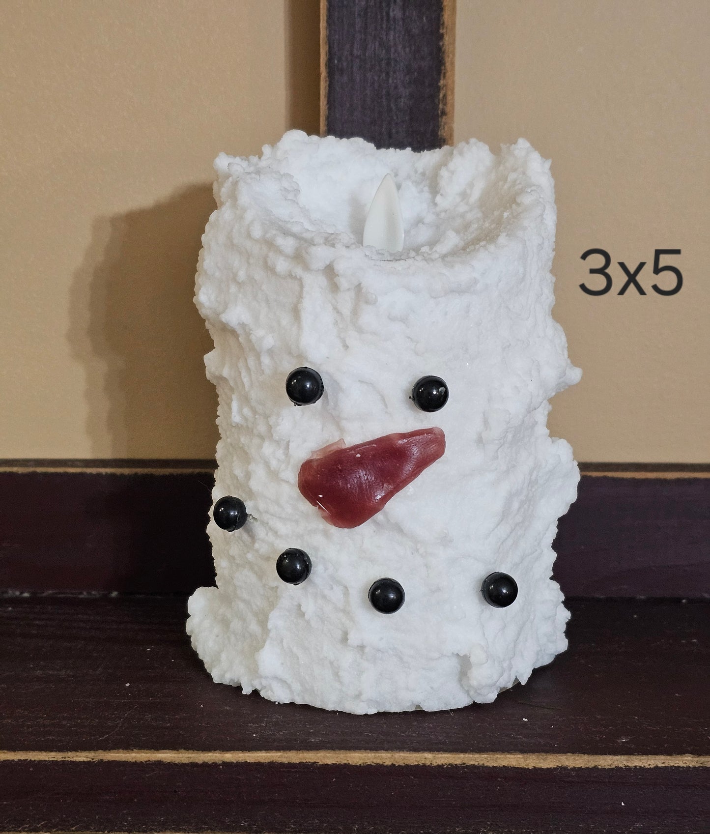 LED Moving Flame Candle, Moving Flame Candle, Realistic Candle, Snowman Candle, Christmas Candle