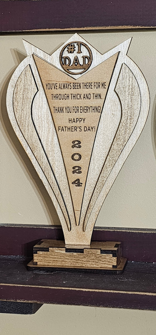 Father's day Gift, Dad Gift, Trophy, Custom Father's day gift