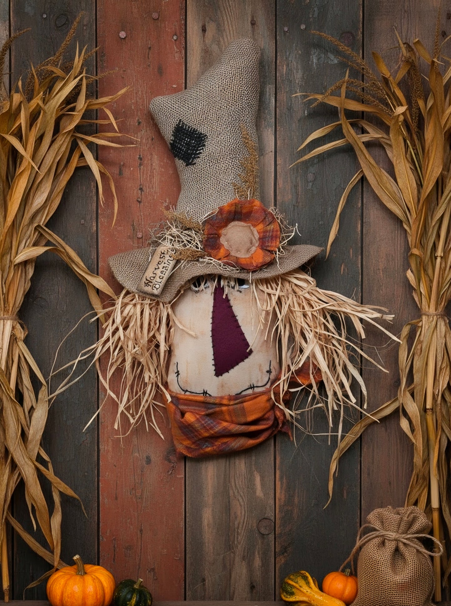 Handmade Primitive Scarecrow