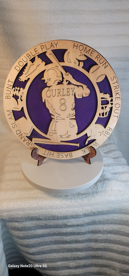 Sports 9" round Plaque