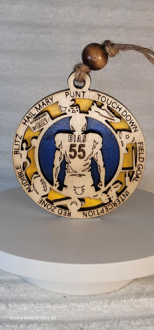 Sports Ornaments, Sports lover, Sports Medallion, Sports plaque, Sports Fanatic, Football
